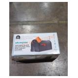 Textured Black Galvanized Steel Post Mount Mailbox