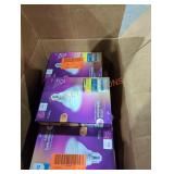 Box of Phillips light bulbs