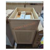 Unfinished Base Cabinet 18" x 34.5" x 24"