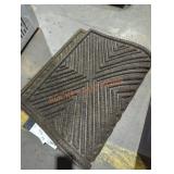 2 wiper 24" x 36" brown rugs
