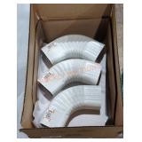 Box Lot of Aluminum White 2x3 B-Elbow