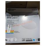 Commercial Electric led color changing spin light