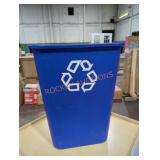 Blue recycling bucket