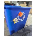Blue recycling bucket