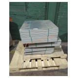 Skid lot of gray square ceramic tiles