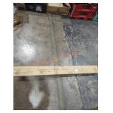 White Long Metal Shelf 45" x 3" x 1-3/8"