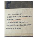 (4)Outdoor Dining Chairs