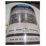 26" x 72" crystal print area rug