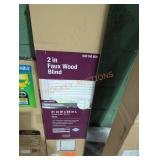 2" faux wood white 31" x 64" blinds