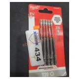 Milwaukee 3 1/2" T20 Impact Bits