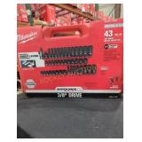 Milwaukee 43 PC 3/8" Drive Impact Socket Set