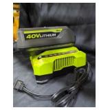 Ryobi 40v 4 ah battery and charger