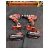 Milwaukee M18 2 Tool Combo Kit, Missing Charger