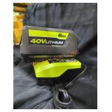 Ryobi 40v 6 ah battery and charger