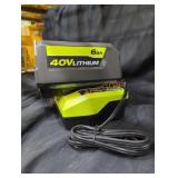 Ryobi 40v 6 ah battery and charger