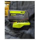 Ryobi 40v 6 ah battery and charger