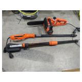 Black + Decker Corded 2 in 1 Chainsaw/ Pole Saw