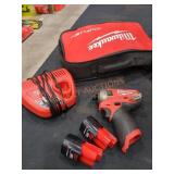 Milwaukee M12 1/4" Hex Hydraulic Driver Kit