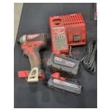 Milwaukee M18 1/4" HEX Impact Driver Kit