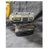 Ryobi 18v 6 ah battery and charger