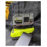Ryobi 18v 6 ah battery and charger