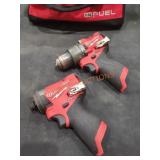 Milwaukee M12 1/2" Hammer Drill Driver AND 1/4"