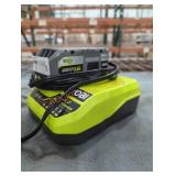 Ryobi 18v 4 ah battery and charger