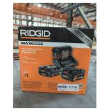 Ridgid 18v 2 ah and 4 ah max output starter kit