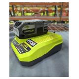 Ryobi 18v 4 ah battery and charger