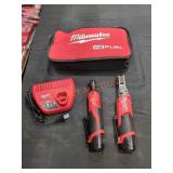 (2) Milwaukee M12 3/8" Ratchets With Batteries