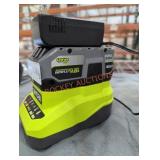 Ryobi 18v 4 ah battery and charger