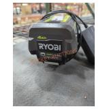Ryobi 40v 4 ah battery and charger