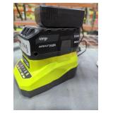 Ryobi 18v 4 ah battery and charger
