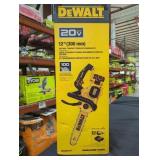 DeWalt 20v 12" compact cordless chainsaw kit