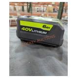 Ryobi 40v 6 ah battery