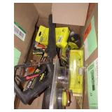 Box Lot Of Assorted Ryobi Tools