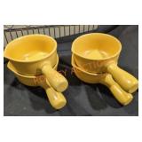 Technique Flame Small Ceramic Pots - Qty 4