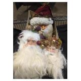 Santa Head Ornament Lot