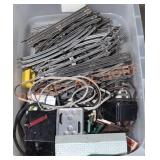 Misc. Model train accessories tote lot
