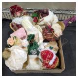 Santa Head Ornament Tray Lot