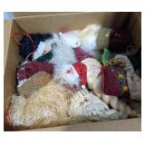 Santa Head Ornament Box Lot