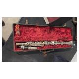 Vintage clarinet with case