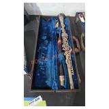 Vintage clarinet with case