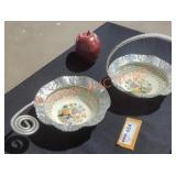 Farber Shelvin Hammered Aluminum Candy Dishes
