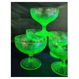 Uranium wine glasses - Qty 5