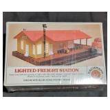Lighted Freight station
