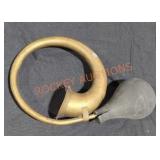 Vintage brass car horn