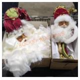 Santa Head Ornaments - Qty 2