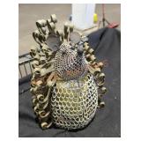 Metal Hedgehog with Light Up Candle