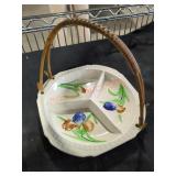 3-Section Dish with Handle